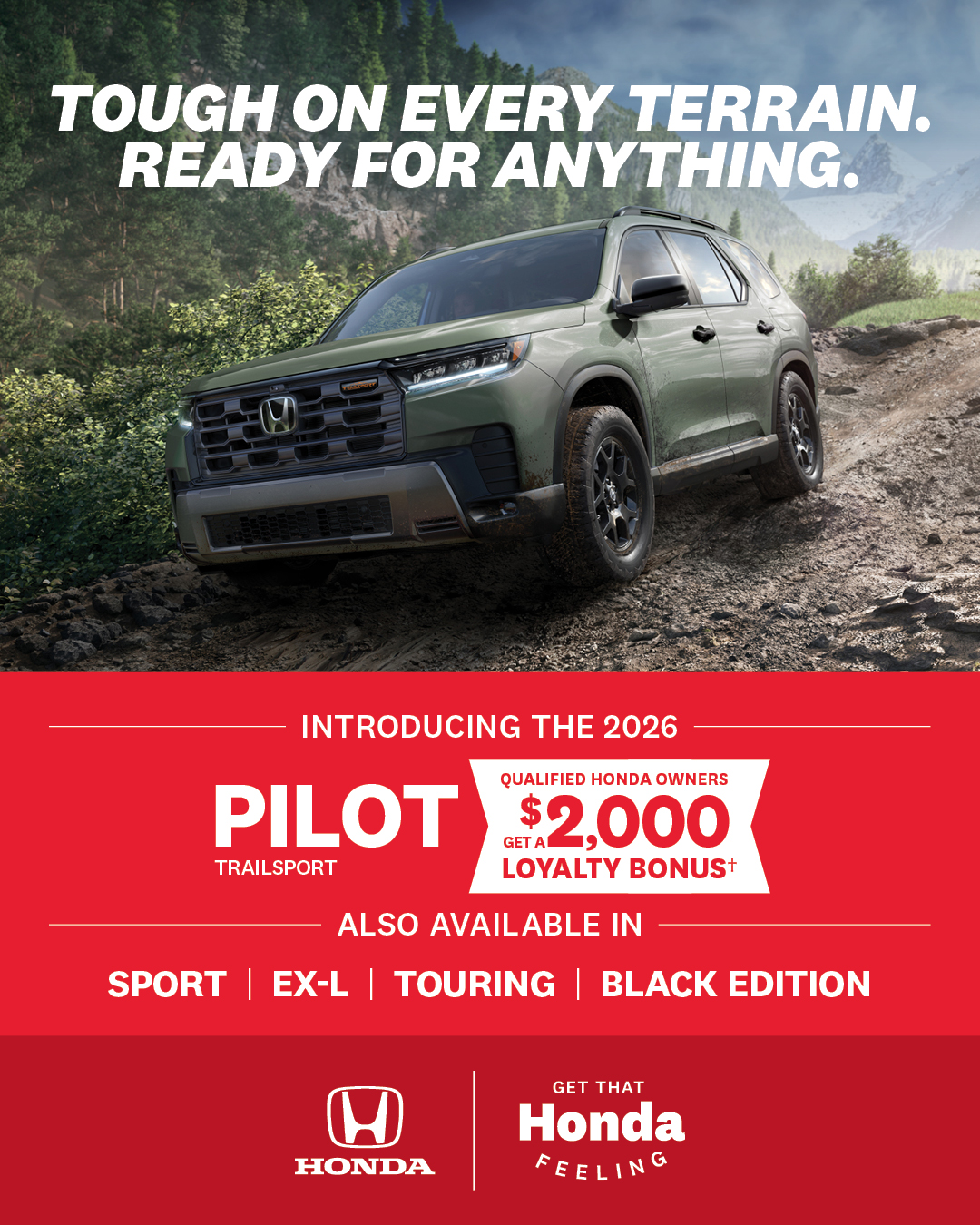 2026 Honda Pilot Transport