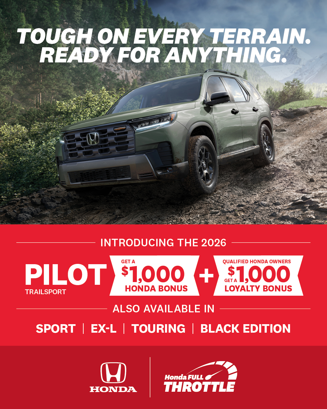 2026 Honda Pilot Transport