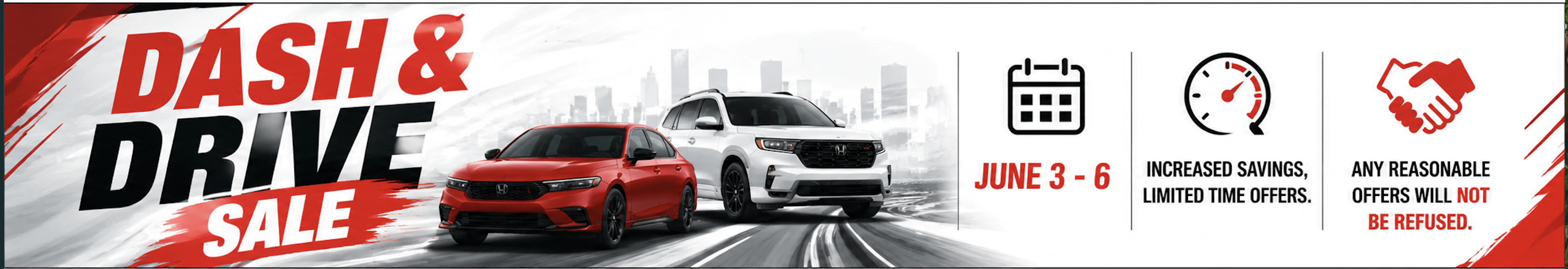 Dash & Drive Sale - No Reasonable Offer Refused! Dash & Drive Sale - No Reasonable Offer Refused!