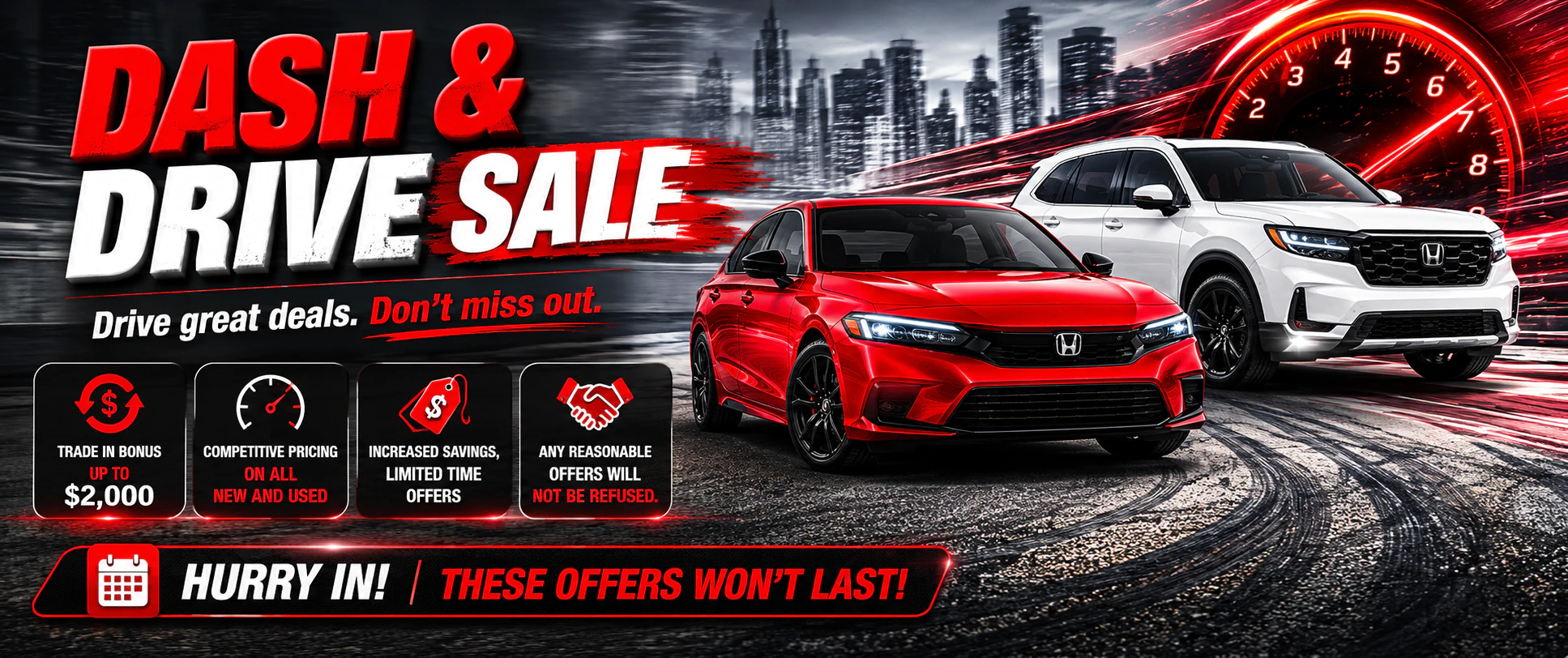 Dash & Drive Sale